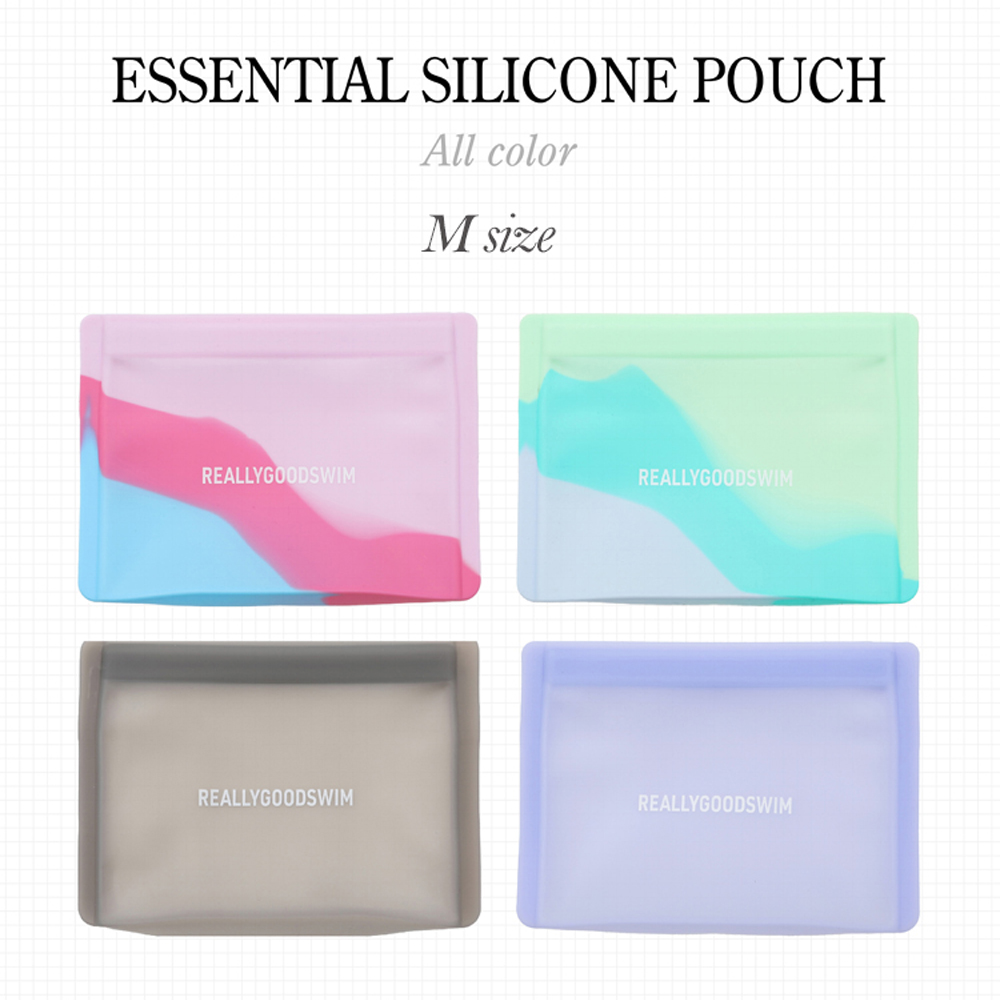 리얼리굿스윔 에센셜 실리콘파우치 미디움 [siliconepouchM 수영가방]