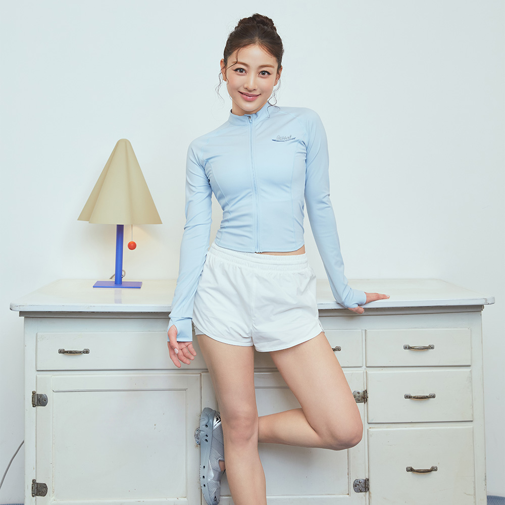 우먼 에센셜 레깅스 쇼츠 2부 오프화이트