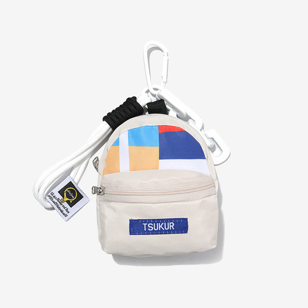 STM TAPONY 캔디 드롭 쪼꼬미 백팩 파우치 아이보리