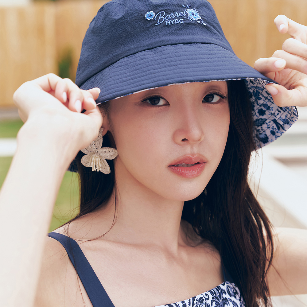 BARREL X NYBG 와이드 버킷햇 네이비