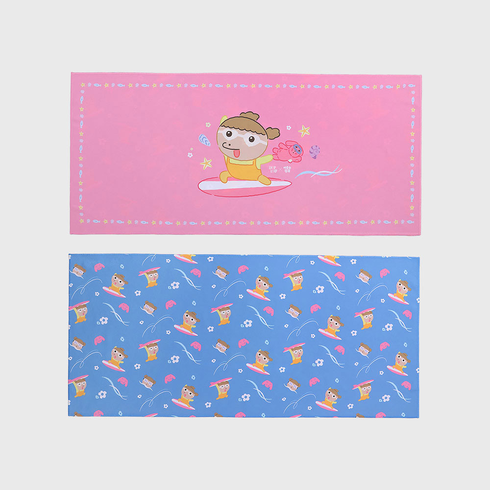 LOOPLOOP X 마루는 강쥐 서핑짱 마루 스포츠 건식타올 블루