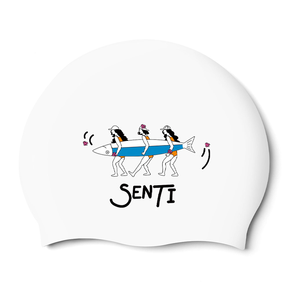 서핑걸즈 실리콘수모 화이트