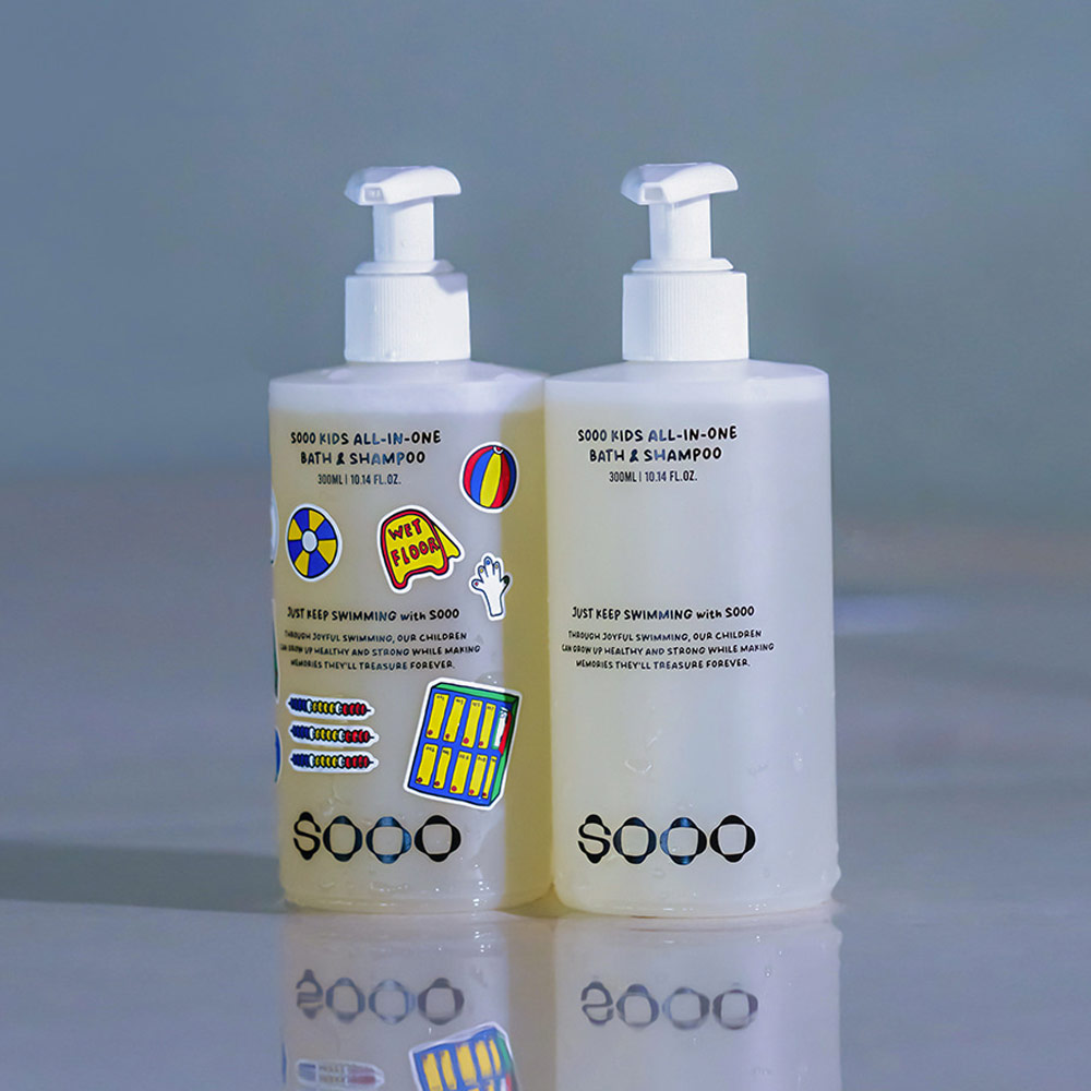 SOOO 키즈 올인원 바스앤샴푸 300ml