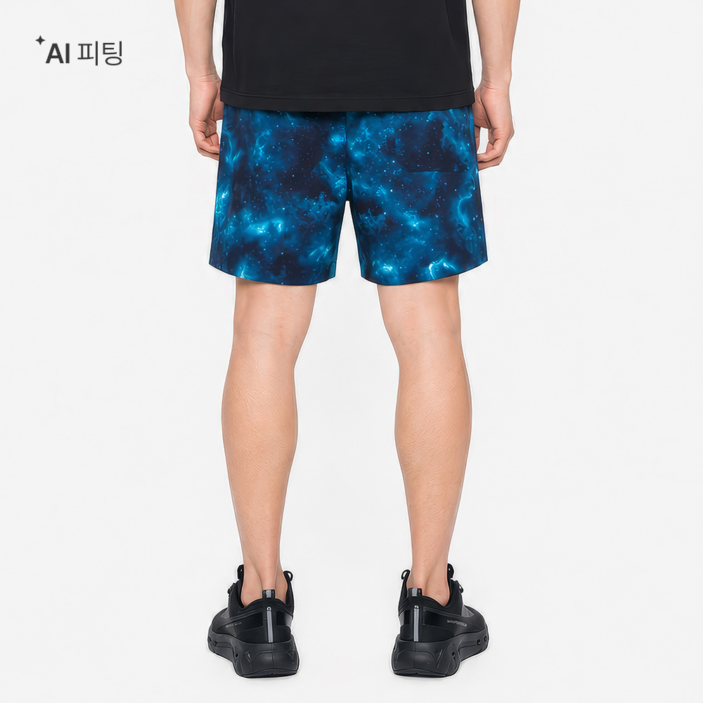맨 스페이스 워터 쇼츠 4부 네이비