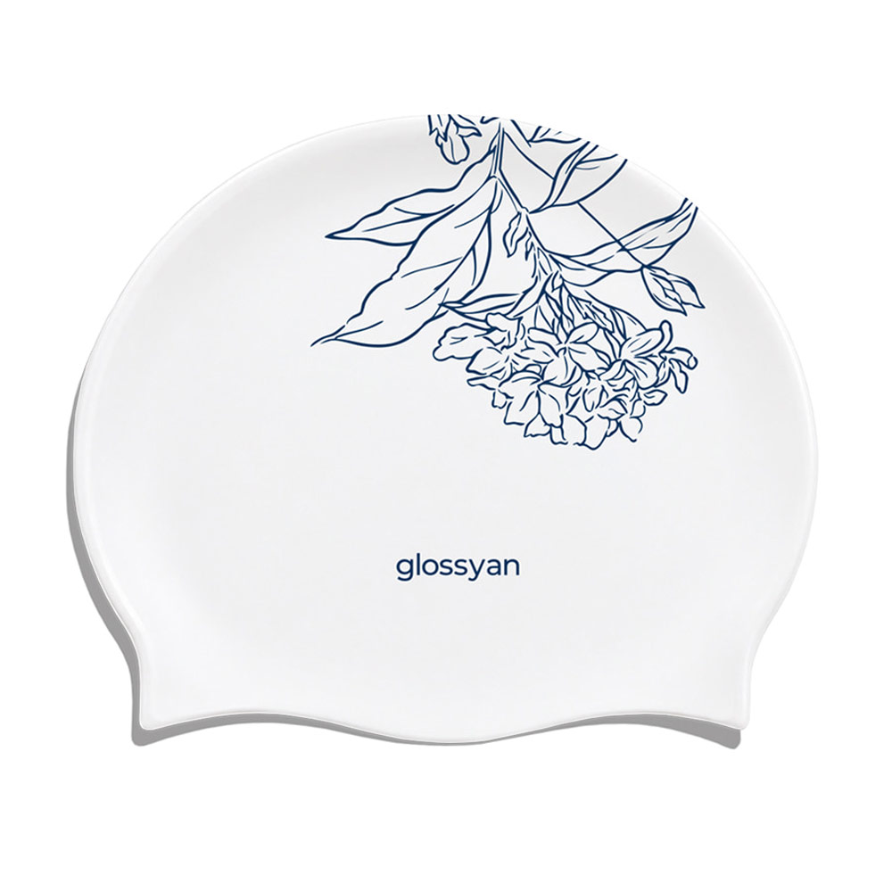 글로시안 싱글 플라워 실리콘수모 화이트 [GGWSC60006104]