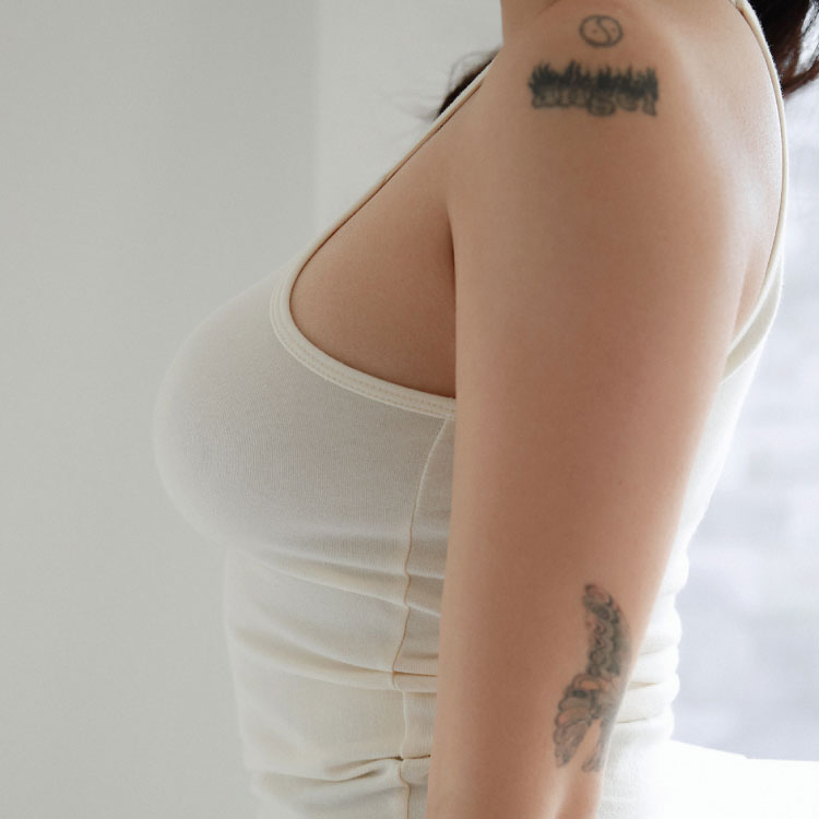 플레인 스킨브라 8cm 뉴트럴