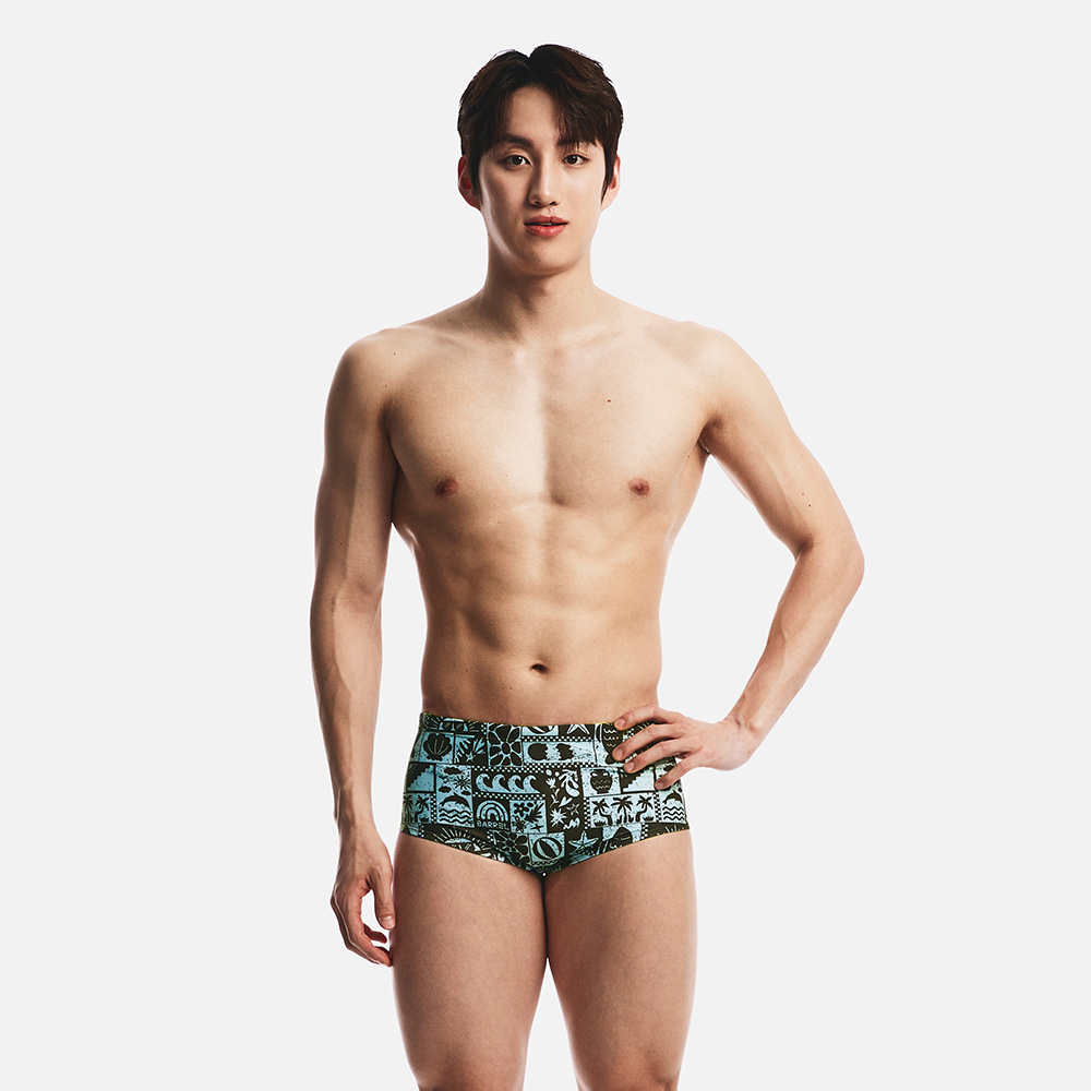 칼리 숏사각 초코브라운