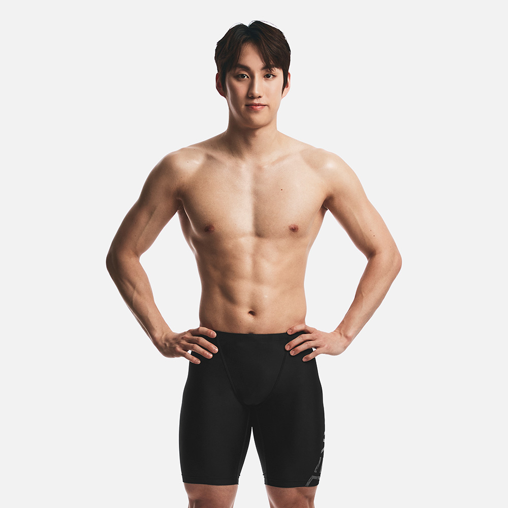 베이직 빅로고 재머 4부 블랙