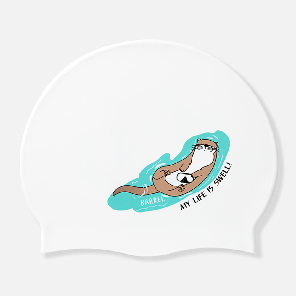 오터 실리콘 스윔 캡 화이트