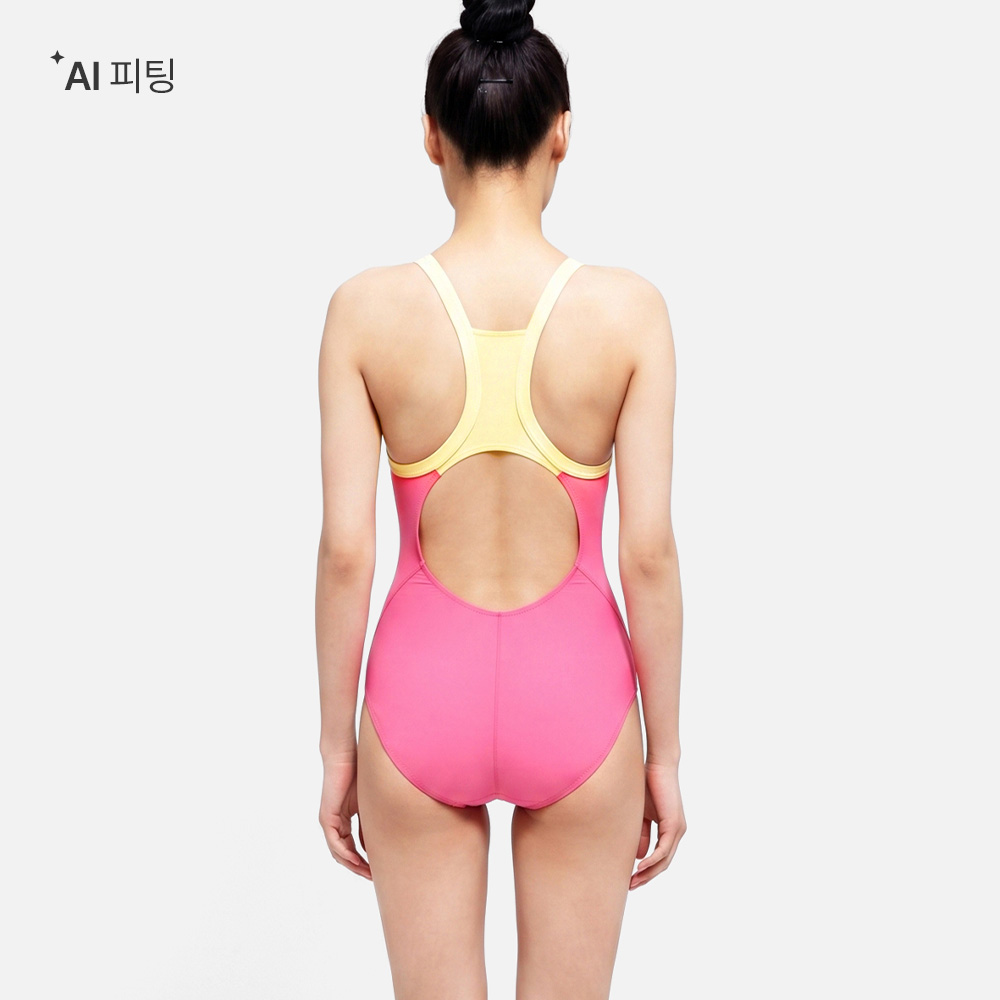에센셜 컬러배색 Y백 핫핑크