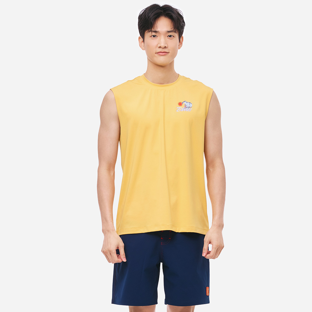 맨 트로피컬 슬리브리스 래쉬가드 망고