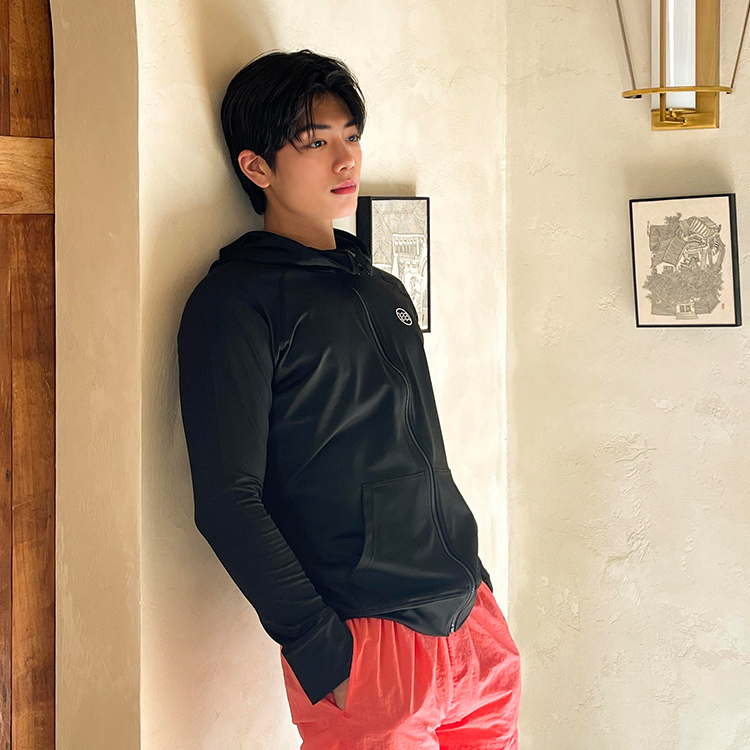 남성 썬커버업 후드집업 래쉬가드 블랙