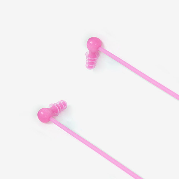 코드 귀마개 핑크