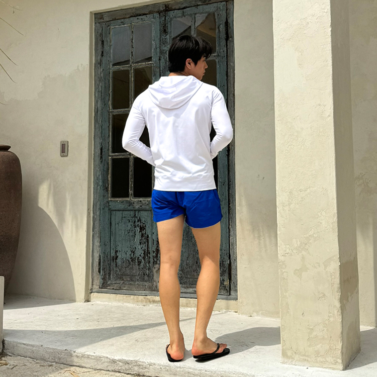 남성 썬커버업 후드집업 래쉬가드 화이트