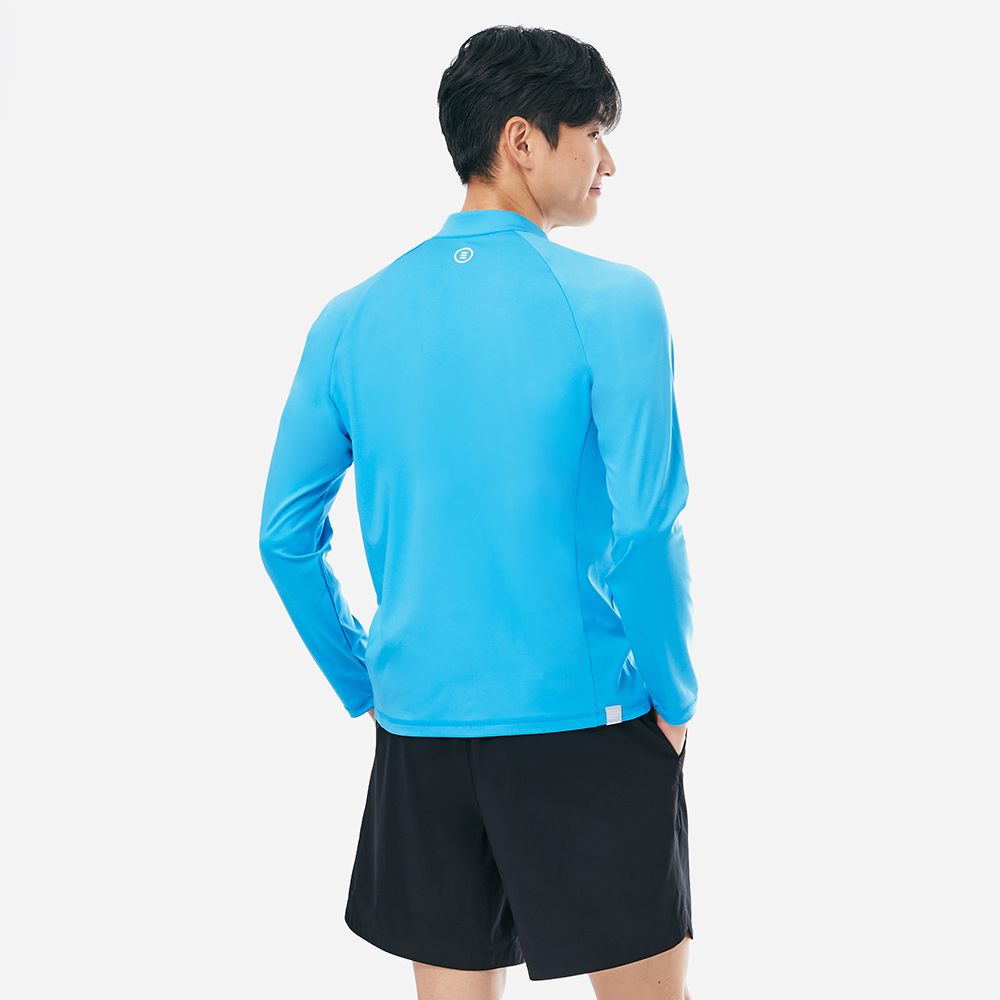 배럴 맨 에센셜 릴렉스핏 집업 래쉬가드 블루 [B5SMWZR101BLU 남자 비치웨어] 디테일