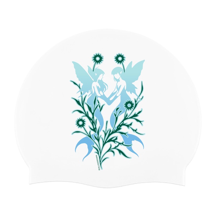 젠틀플라워  실리콘수모 화이트