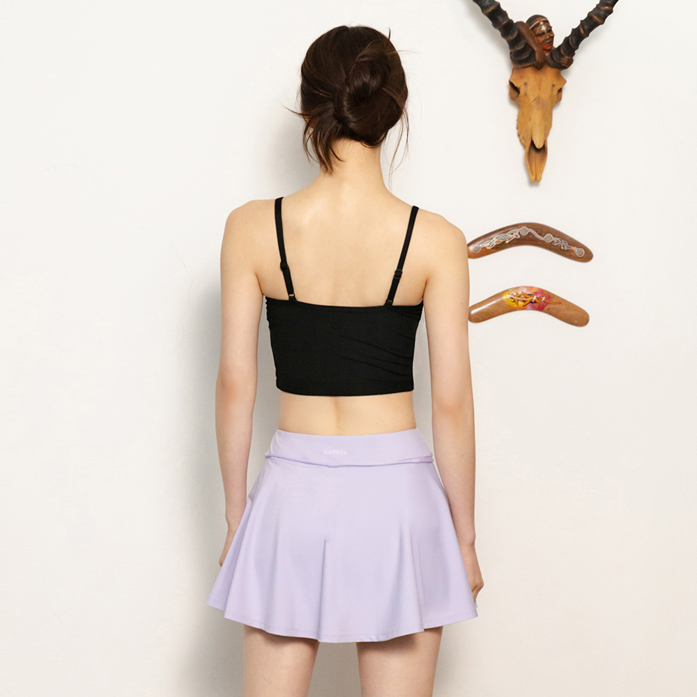 우먼 골지 탱크탑 블랙