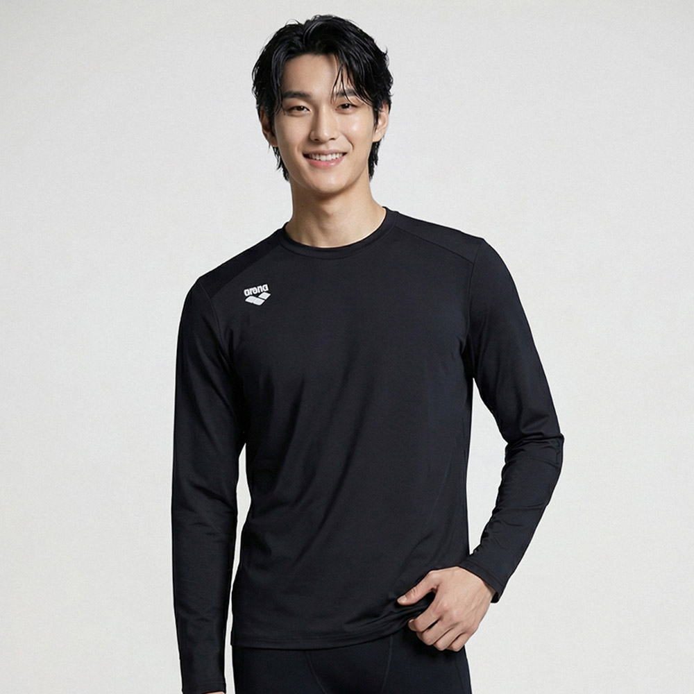 맨 솔라랩 베이스레이어 래쉬가드 블랙