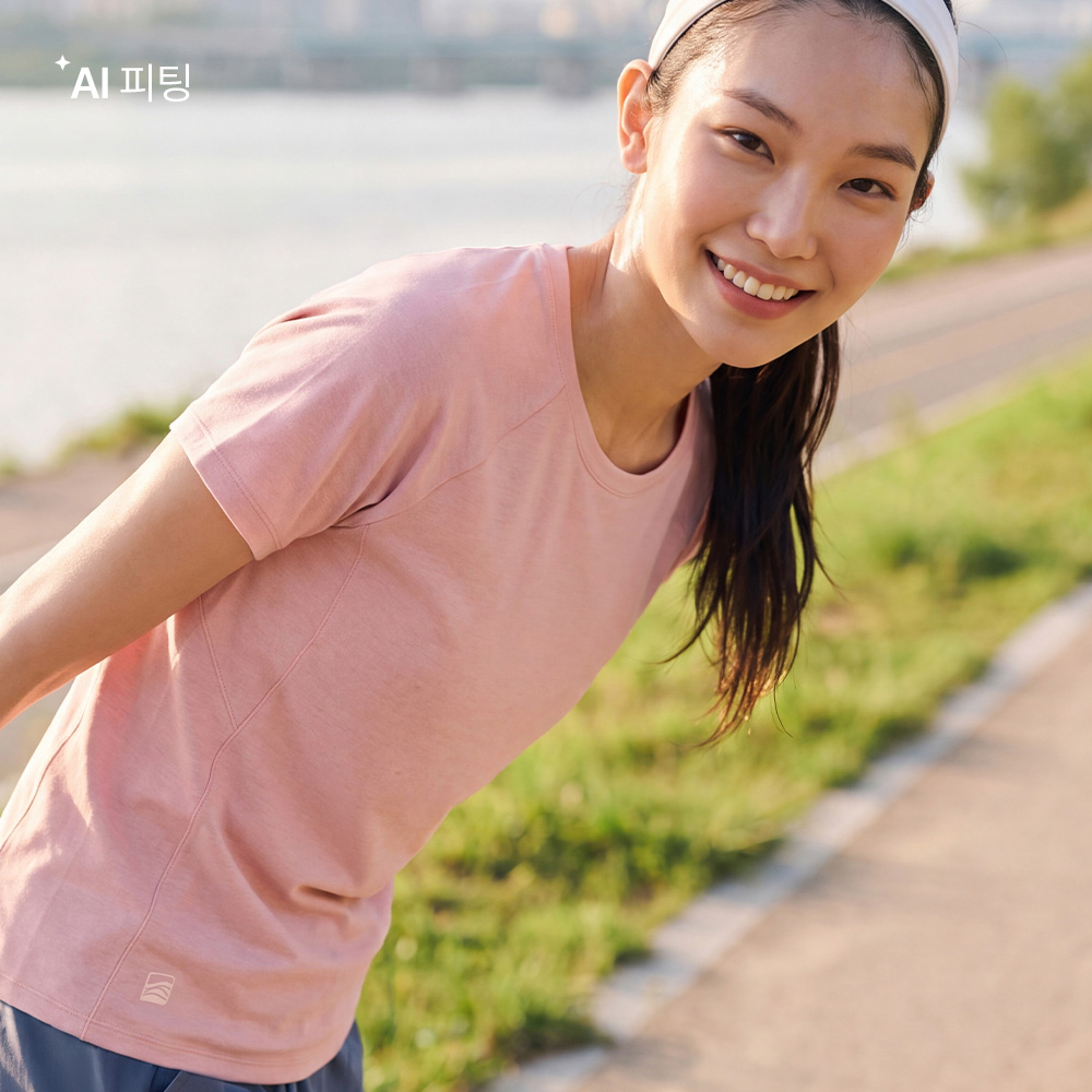 우먼 소로나 반팔 티셔츠 핑크