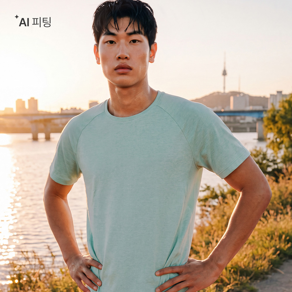 맨 소로나 반팔 티셔츠 풀민트