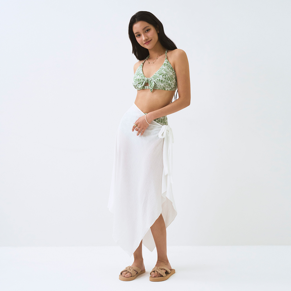 소냐레바이 드레시 베일 커버업 화이트 [SB26SS08RW 여자 비치웨어]