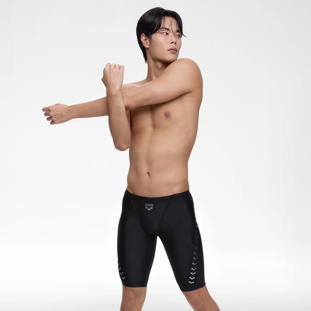 아레나 지오스톤 4부 블랙 [A6SM1CF06(BLK) 남자 실내수영복]