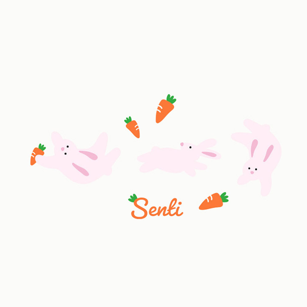 센티 래빗앤캐럿 실리콘 수모 화이트 [SC-2654] 디테일